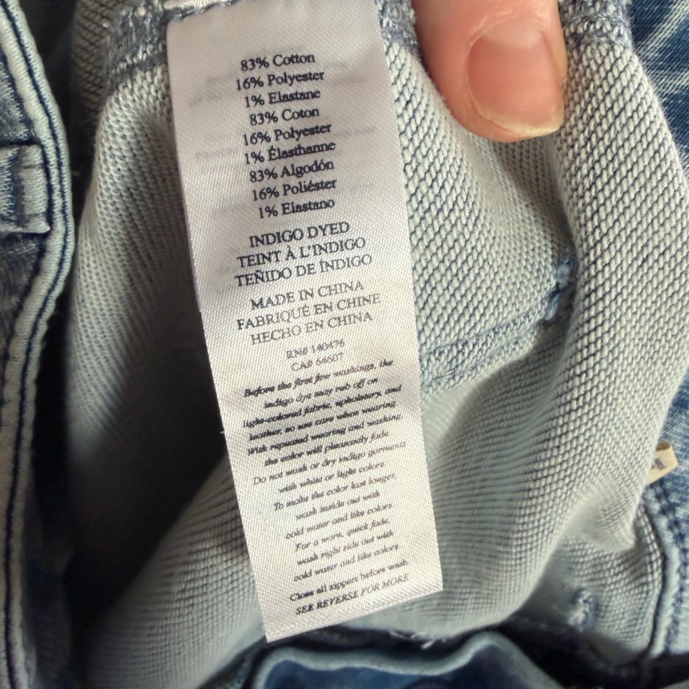 Faherty Terry High Rise Stretch Patch Pocket Deni… - image 6